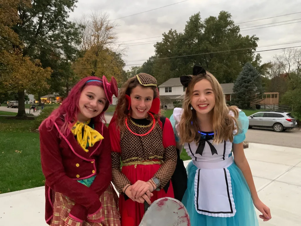 We celebrated Gwen and Josie’s birthday with their soccer friends and then had a soccer game followed by Halloween fun the next day. It was a big weekend! And a big Halloween for Abby. She experienced a milestone: trick-or-treating parent-free!