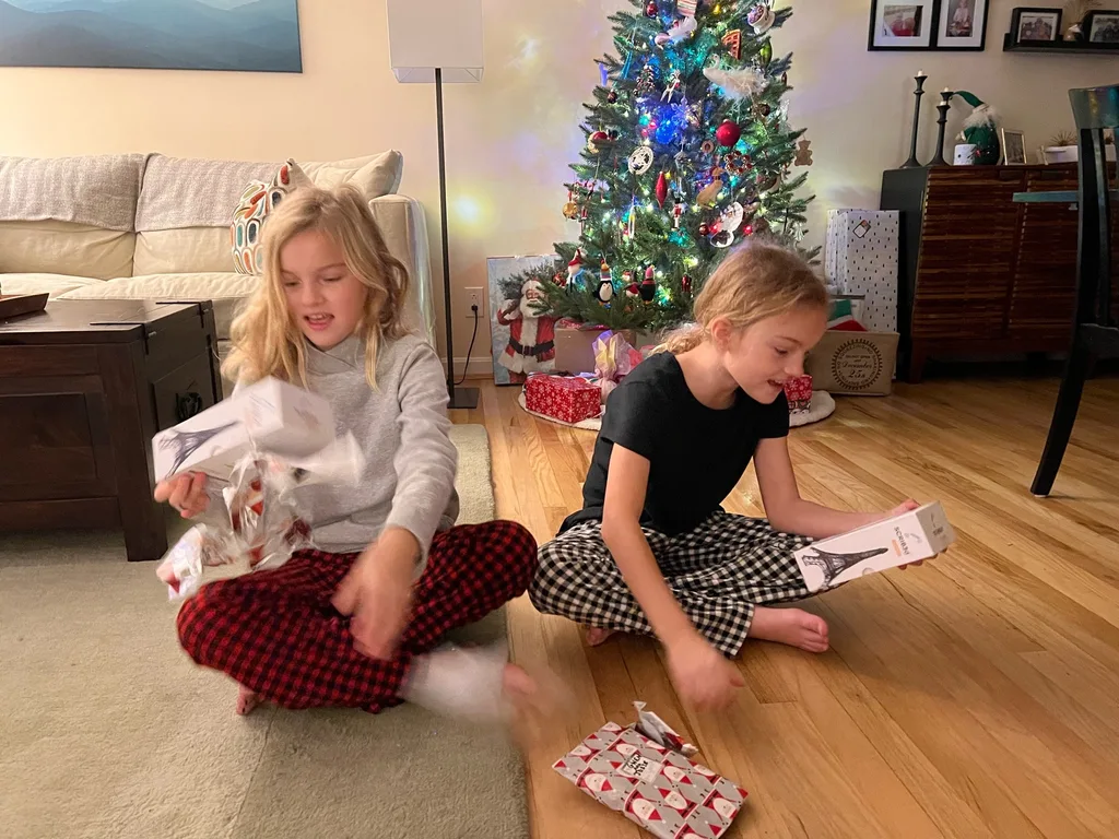 Christmas morning! Santa brought wireless earbuds and 3D printer pens!