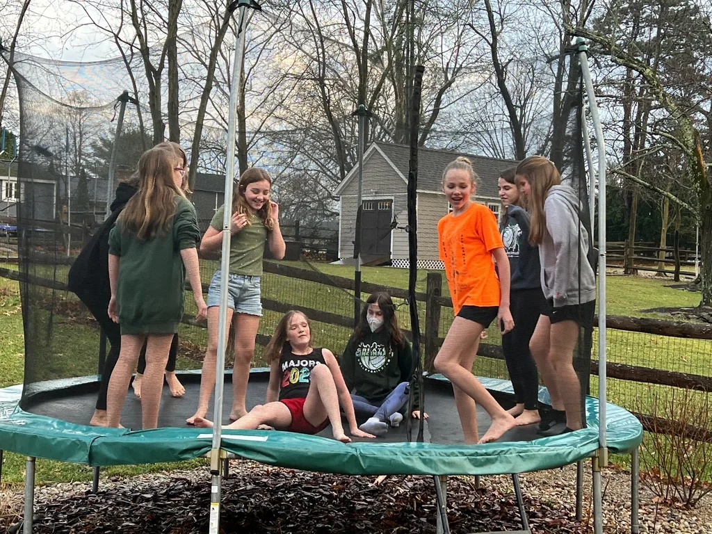 Girl Scout rock climbing and team-building tie dye with the volleyball team. Our girls went to bed Sunday night with happy memories from a fun, adventurous, and laughter-filled weekend.