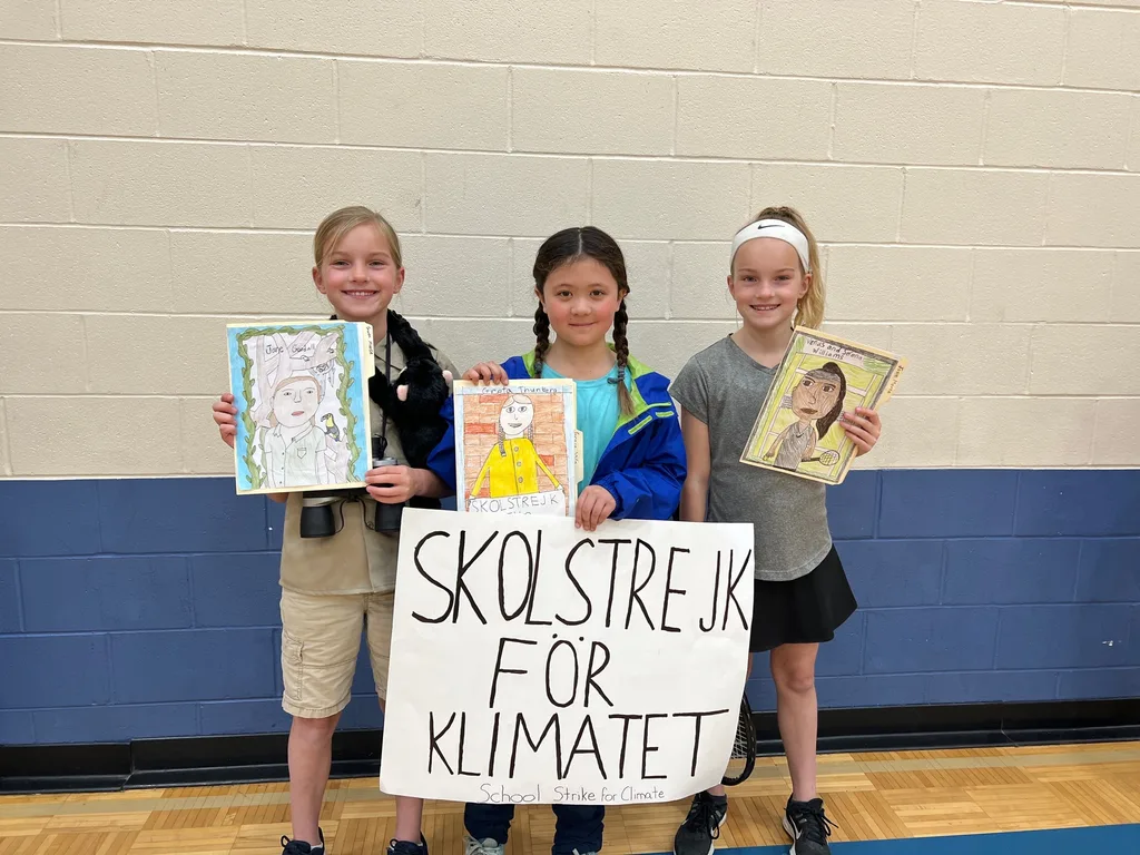 Third grade biography fair: Serena Williams and Jane Goodall.

Abby’s Response to a project makes me smile.