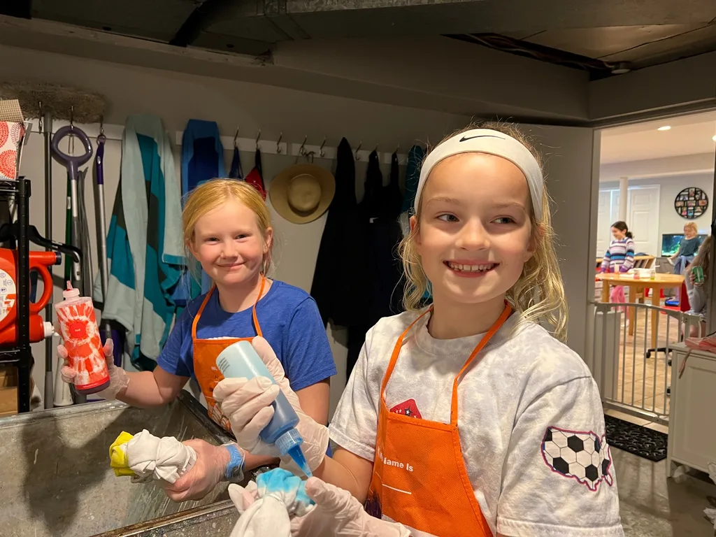 Team-building tie dye success!