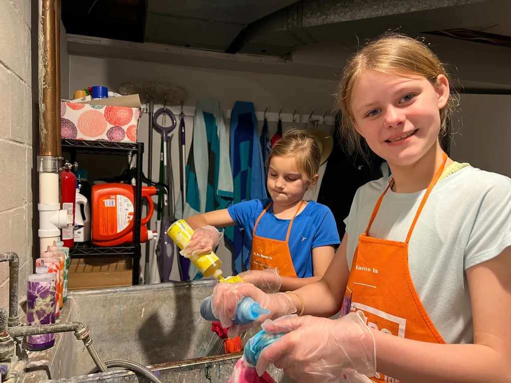 Team-building tie dye success!