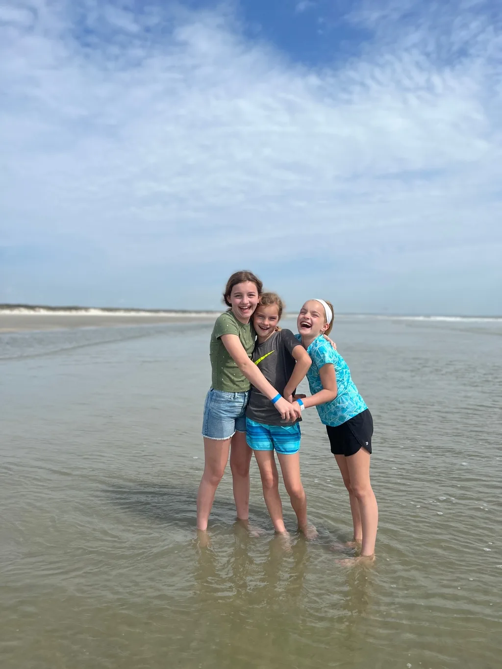 Another fun spring break visiting Em and Chris! We had the full experience: visits to Cumberland Island, Skidaway Island, Tybee Island, and downtown Savannah. The girls tried lots of new foods - a favorite were street tacos at Tacos and Tequila, a restaurant we liked so much that we went twice! The girls also loved finding hermit crabs in the ocean at Cumberland Island, and rescuing sand dollars and starfish at Tybee Island. We didn’t love the thousands of jellyfish washed up on the beach at Tybee, but the girls did love poking them and later learned that they are a non-stinging variety washed up due to high winds. The hiking was especially great this time - many days of 4+ mile hikes!