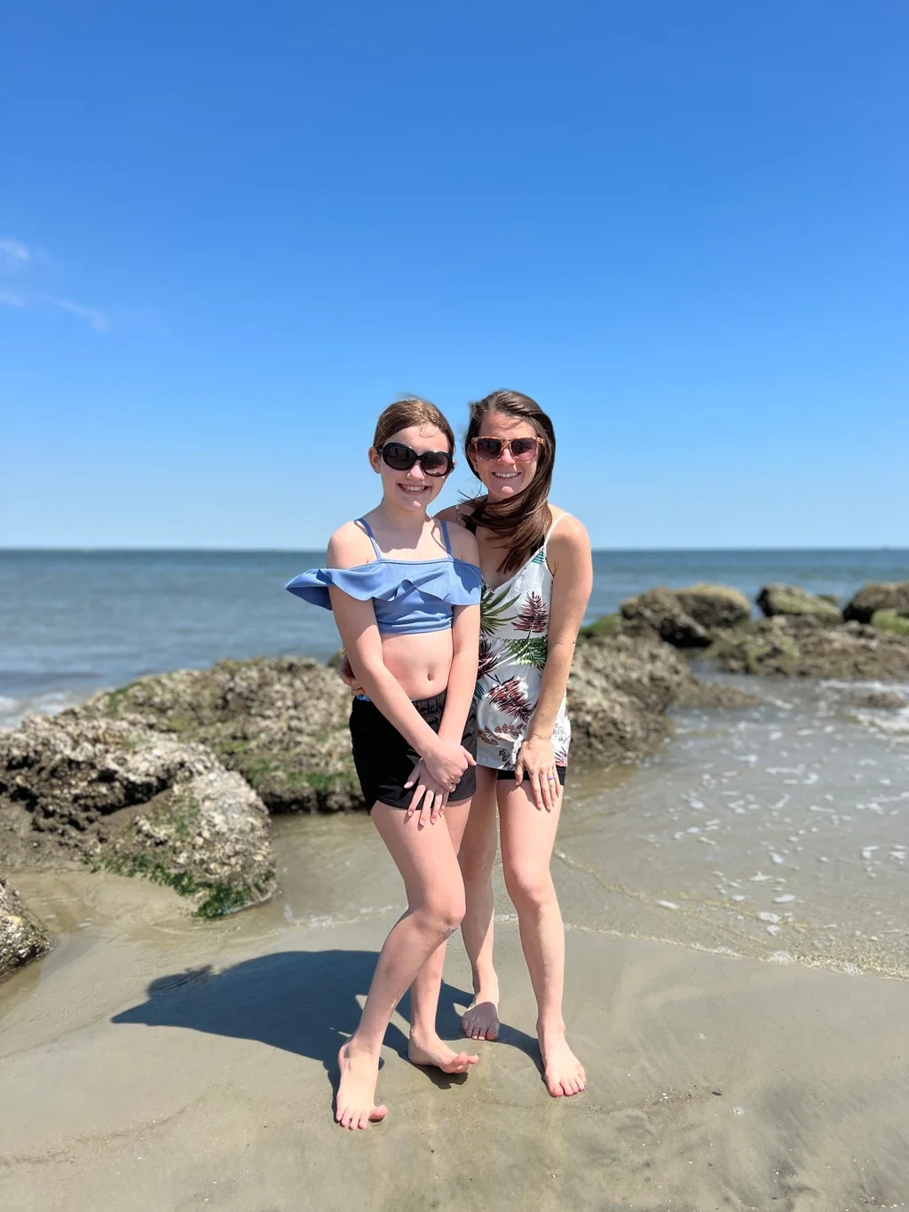 Another fun spring break visiting Em and Chris! We had the full experience: visits to Cumberland Island, Skidaway Island, Tybee Island, and downtown Savannah. The girls tried lots of new foods - a favorite were street tacos at Tacos and Tequila, a restaurant we liked so much that we went twice! The girls also loved finding hermit crabs in the ocean at Cumberland Island, and rescuing sand dollars and starfish at Tybee Island. We didn’t love the thousands of jellyfish washed up on the beach at Tybee, but the girls did love poking them and later learned that they are a non-stinging variety washed up due to high winds. The hiking was especially great this time - many days of 4+ mile hikes!