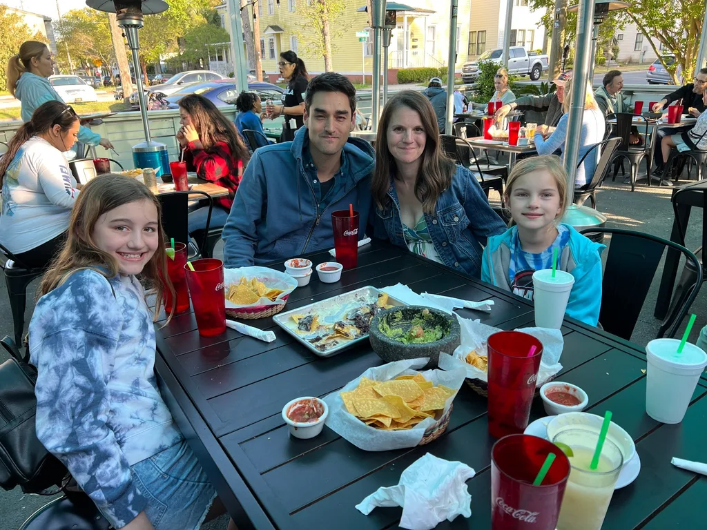 Another fun spring break visiting Em and Chris! We had the full experience: visits to Cumberland Island, Skidaway Island, Tybee Island, and downtown Savannah. The girls tried lots of new foods - a favorite were street tacos at Tacos and Tequila, a restaurant we liked so much that we went twice! The girls also loved finding hermit crabs in the ocean at Cumberland Island, and rescuing sand dollars and starfish at Tybee Island. We didn’t love the thousands of jellyfish washed up on the beach at Tybee, but the girls did love poking them and later learned that they are a non-stinging variety washed up due to high winds. The hiking was especially great this time - many days of 4+ mile hikes!