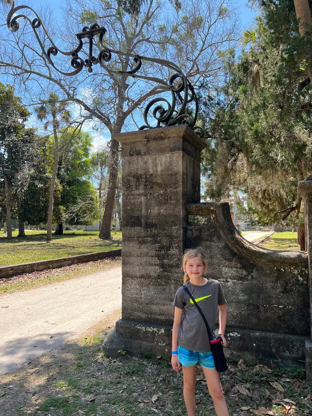 Cumberland Island 2022 vs. 2016 was so much better! By visiting in March instead of August, we were already likely to have a nicer time, and we did! We hiked over four miles, saw all of the major sites, and had a blast in the ocean. Everyone loved hunting for (stinky) shells on the desolate ocean side, seeing wild horses on the beach, and exploring the ruins. We missed seeing manatees at the dock this time, but loved the ferry boat ride (esp. Gwen) and seeing dolphins.
