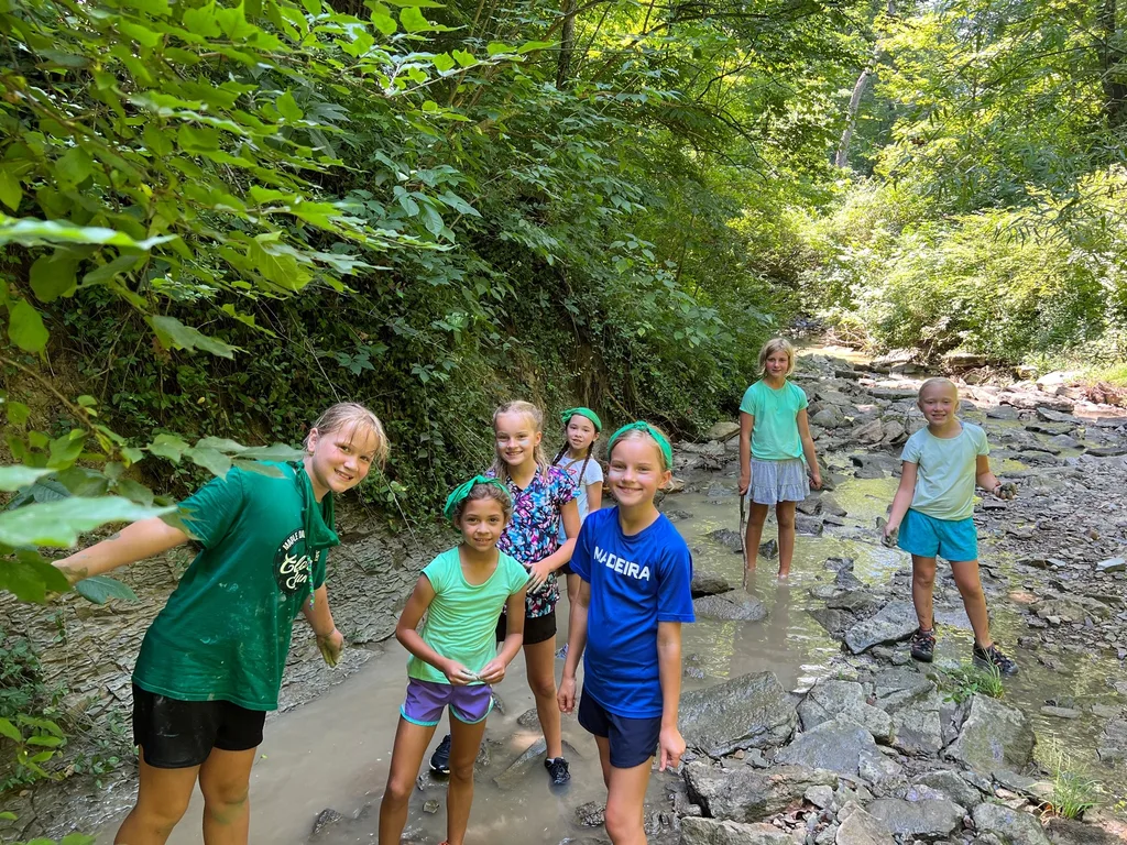 Another fun week at Girl Scout camp! Abby graduated from Red to PA!