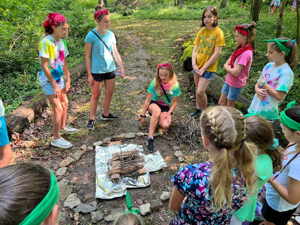 Another fun week at Girl Scout camp! Abby graduated from Red to PA!