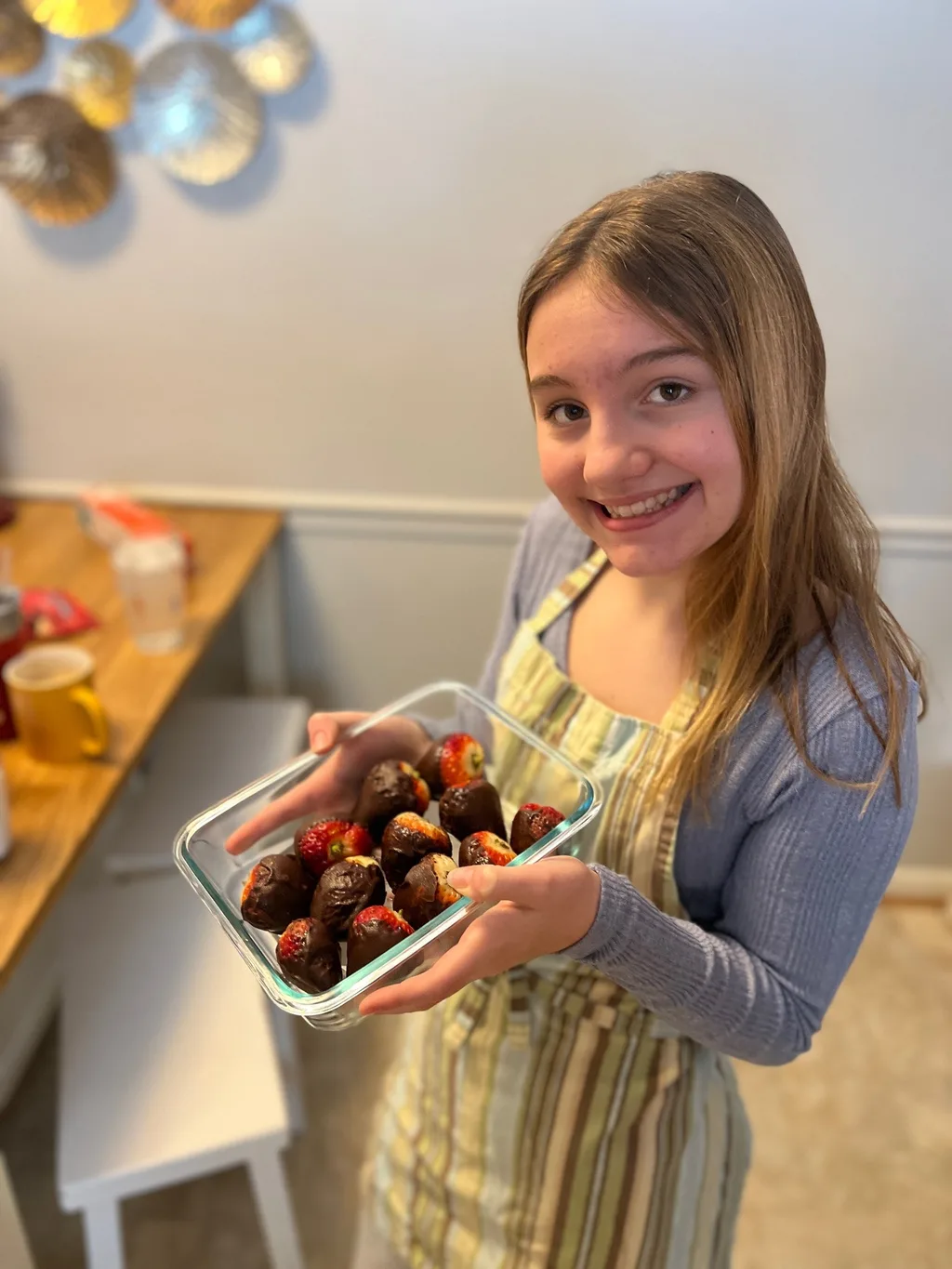 Ready for Christmas Eve! We enjoyed feeling snowed in, and baked lots, and lots of cookies!