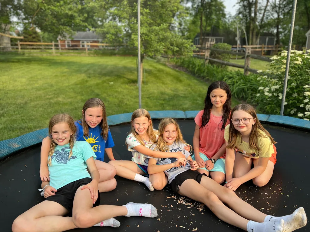 Final Friday of school friend party at our house!