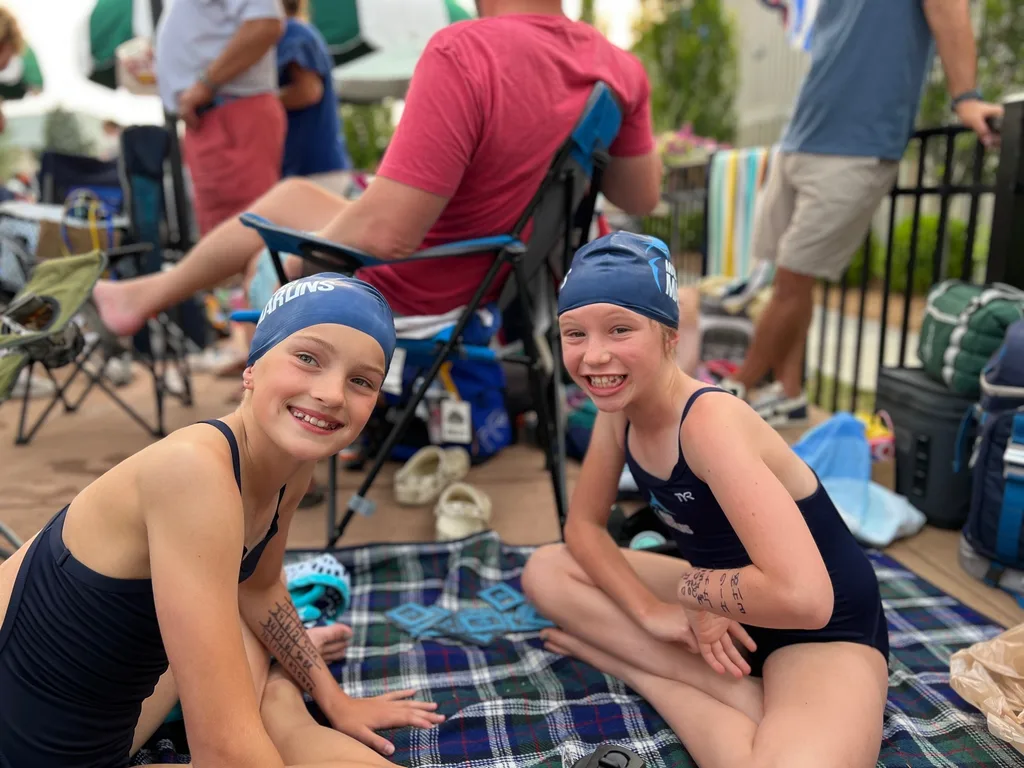 Her message to John: “This is Josie………THAT WAS THE BEST SWIM MEET EVER!!!!!!! First I swam a 200m medley (the breaststroke leg) and we got third place overall! Then I swam a 50 free and got third place overall, again. After that I swam a 50 breaststroke and dropped three seconds and got third overall yet again 🙃. Then this part was the best part of the whole swim meet! THE 200m FREE RELAY!!!!! My team was Lucy Homm, Mia Moyer, Jocelyn, and me. WE WERE DA DREAM TEAM!!! Lucy was first, then Jocelyn, then me, and Mia was last. We were in 1st place during the whole race! And we won first overall!!!!!”