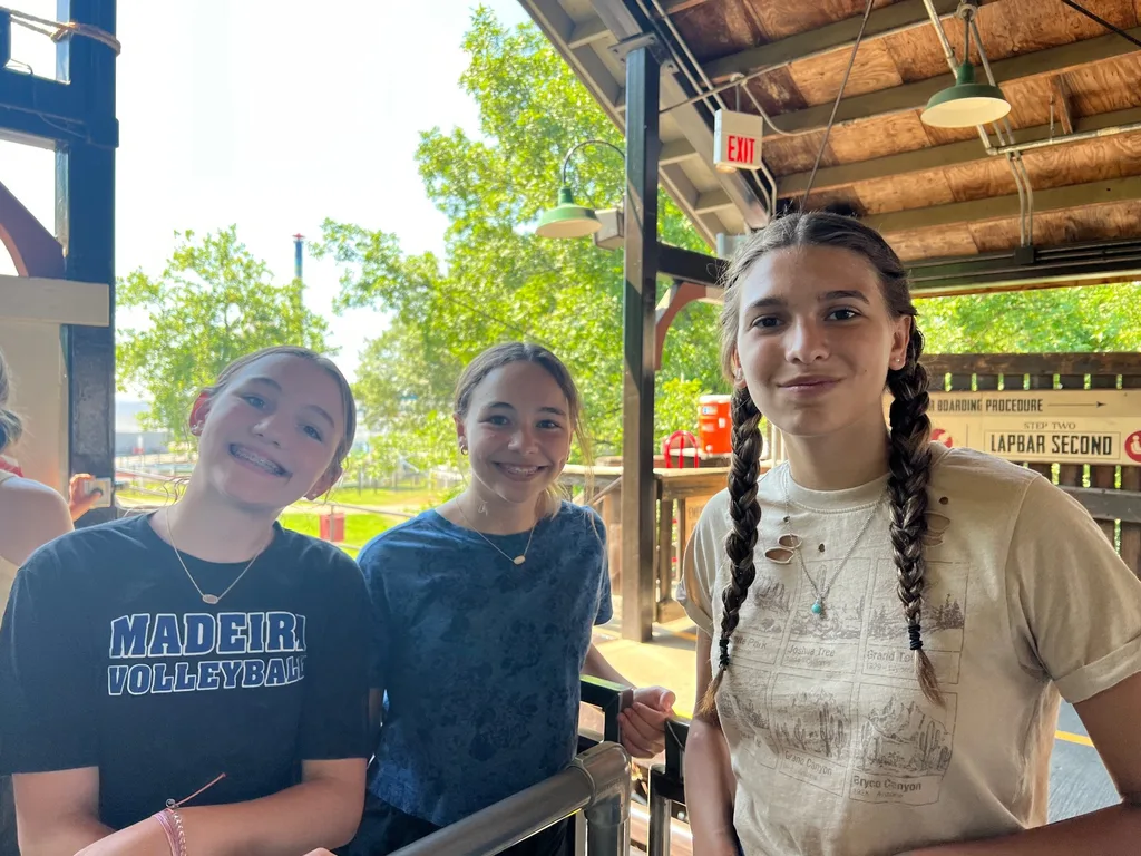As the girls would say, SMOOSE trip to Kings Island. Sophie, Josie, and Charlotte showed some bravery (peer pressure) by riding some of the big coasters!