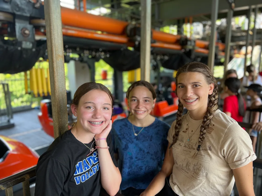 As the girls would say, SMOOSE trip to Kings Island. Sophie, Josie, and Charlotte showed some bravery (peer pressure) by riding some of the big coasters!