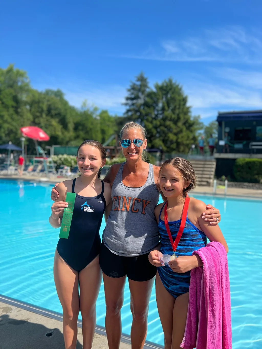 A fun summer swim and dive season wrapped up tonight. Josie wrapped up her season with on second and three first place ribbons at B swim finals, and Abby completed dive with a 5th place (out of 14) finish at A dive finals!