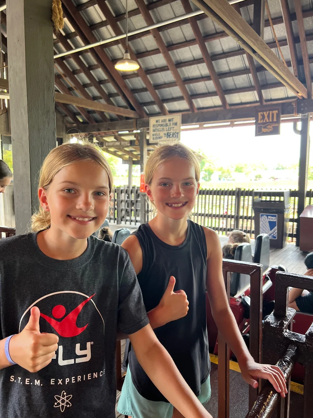 Another day, another trip to KI while Abby was at Girls Scout Camp! It’s official: Gwen, Josie, and I have ridden every ride! 💯 % club!