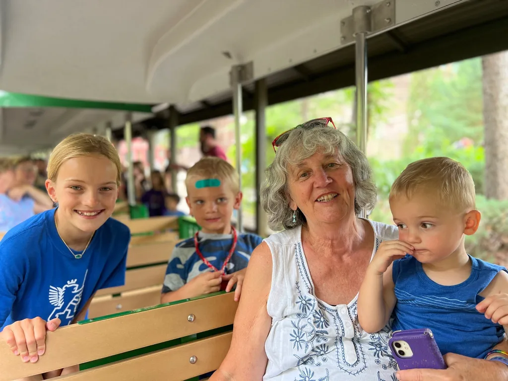 Two hours was plenty of time for this crew at the Zoo today. Lots of fun, but tiring and hot! Grammy may never leave the house when she has four boys to take care of!