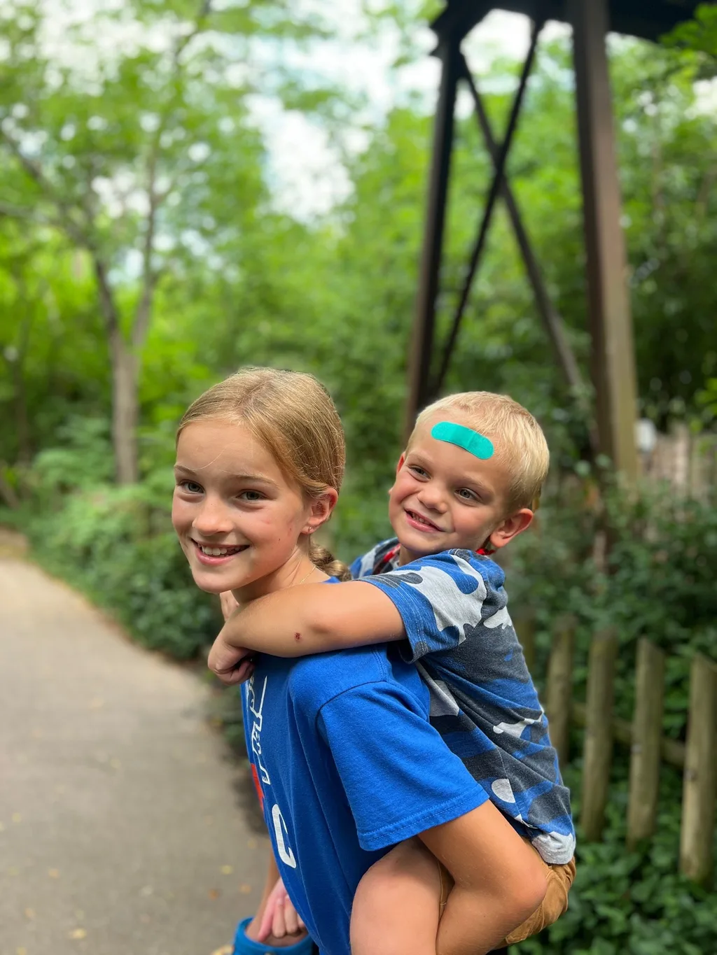 Two hours was plenty of time for this crew at the Zoo today. Lots of fun, but tiring and hot! Grammy may never leave the house when she has four boys to take care of!