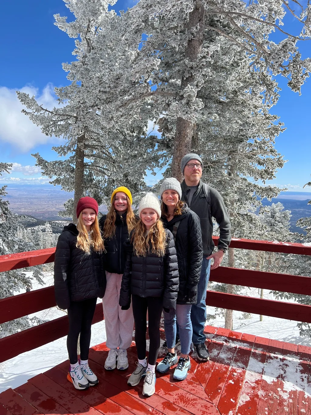 Second full day, and we crammed in the adventures! Started with the Sandia Peak Tram, then a hike at Elena Gallegos, followed by another hike along the Rio Grande, ice cream at an eclectic parlor, rock climbing, and then dinner at the infamous El Pinto! Whew!