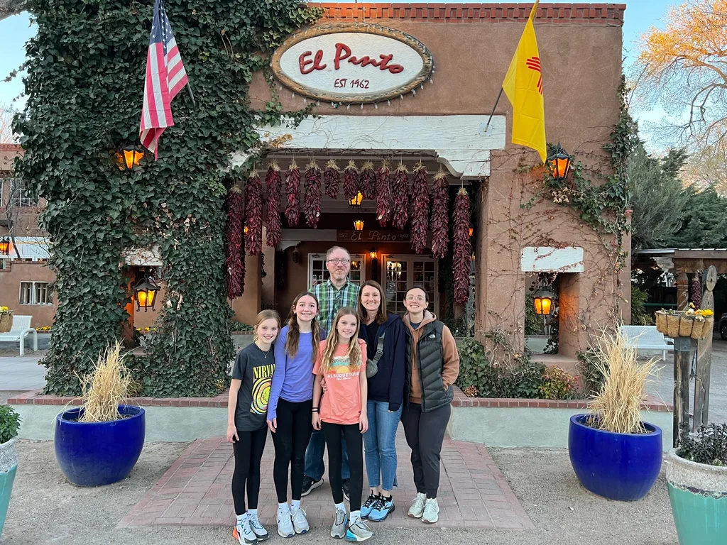 Second full day, and we crammed in the adventures! Started with the Sandia Peak Tram, then a hike at Elena Gallegos, followed by another hike along the Rio Grande, ice cream at an eclectic parlor, rock climbing, and then dinner at the infamous El Pinto! Whew!
