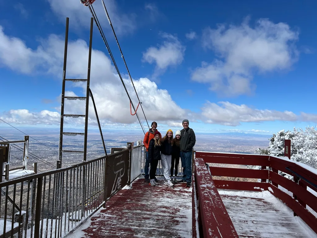 Second full day, and we crammed in the adventures! Started with the Sandia Peak Tram, then a hike at Elena Gallegos, followed by another hike along the Rio Grande, ice cream at an eclectic parlor, rock climbing, and then dinner at the infamous El Pinto! Whew!