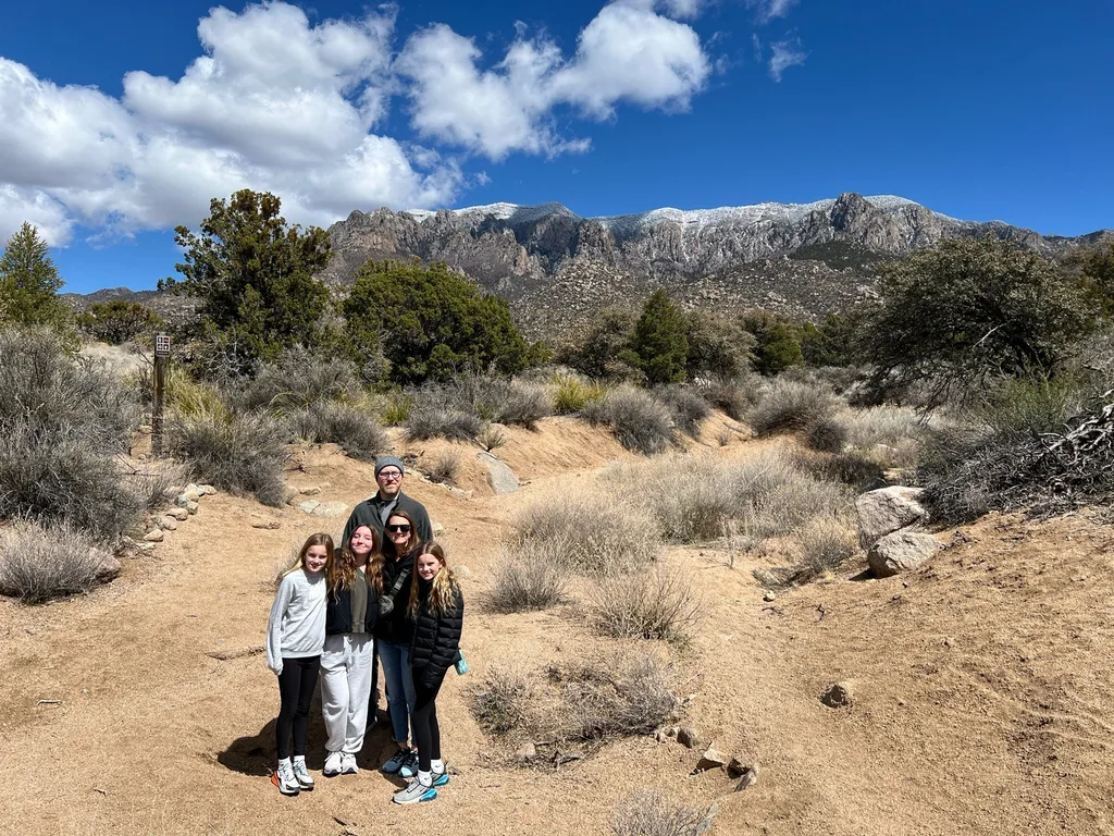 Second full day, and we crammed in the adventures! Started with the Sandia Peak Tram, then a hike at Elena Gallegos, followed by another hike along the Rio Grande, ice cream at an eclectic parlor, rock climbing, and then dinner at the infamous El Pinto! Whew!