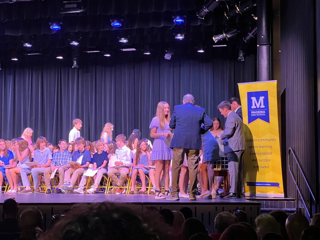 8th grade recognition ceremony last night! There were some tears, but mostly just feelings of pride for Abby and her accomplishments. Two more official days of school!