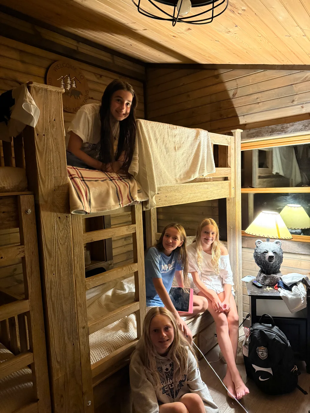 "Hi this is Gwen! I had a great time and we won one game, tied one and then lost in the semifinals sadly. My team went on a mountain coaster and we walked around downtown Gatlinburg and went in a mirror maze. At the cabin we stayed in there was a hot tub and pool, so me and my friends spent a lot of time in there! It was a lot of fun!"