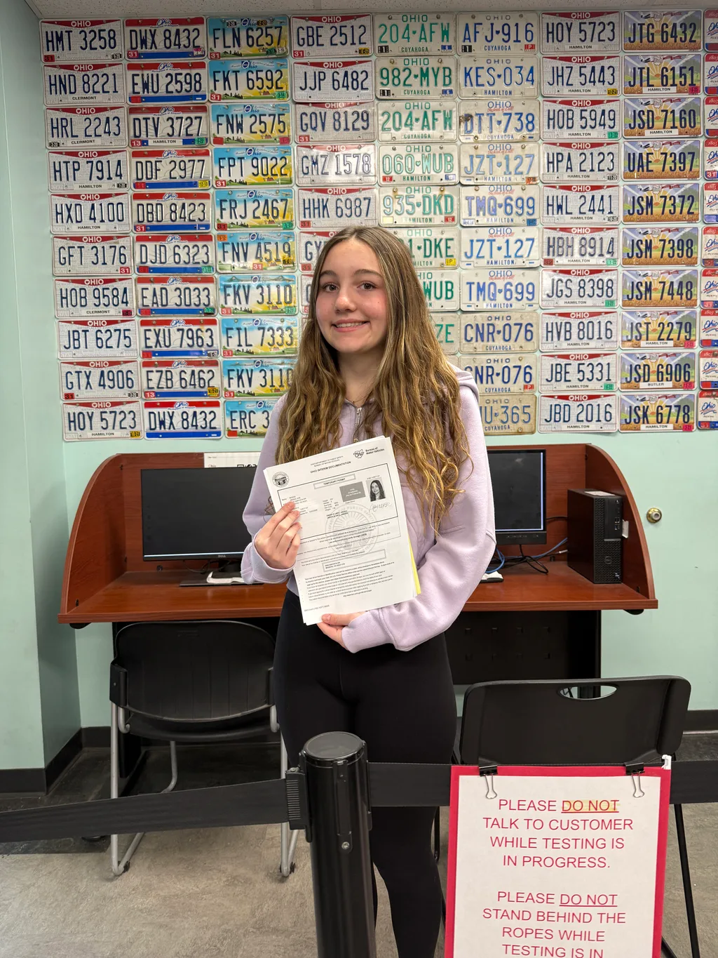 Angel and Kyle have a newborn and we have a new driver! I think I just popped out another grey hair! 