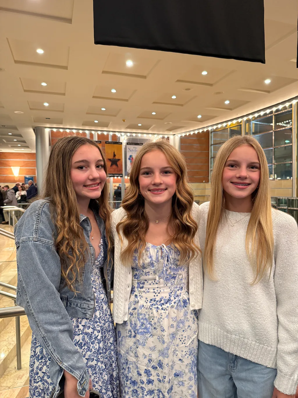 We finally got to enjoy Abby's birthday present! The usher asked if we brought tissues and then informed us that they were selling them! 