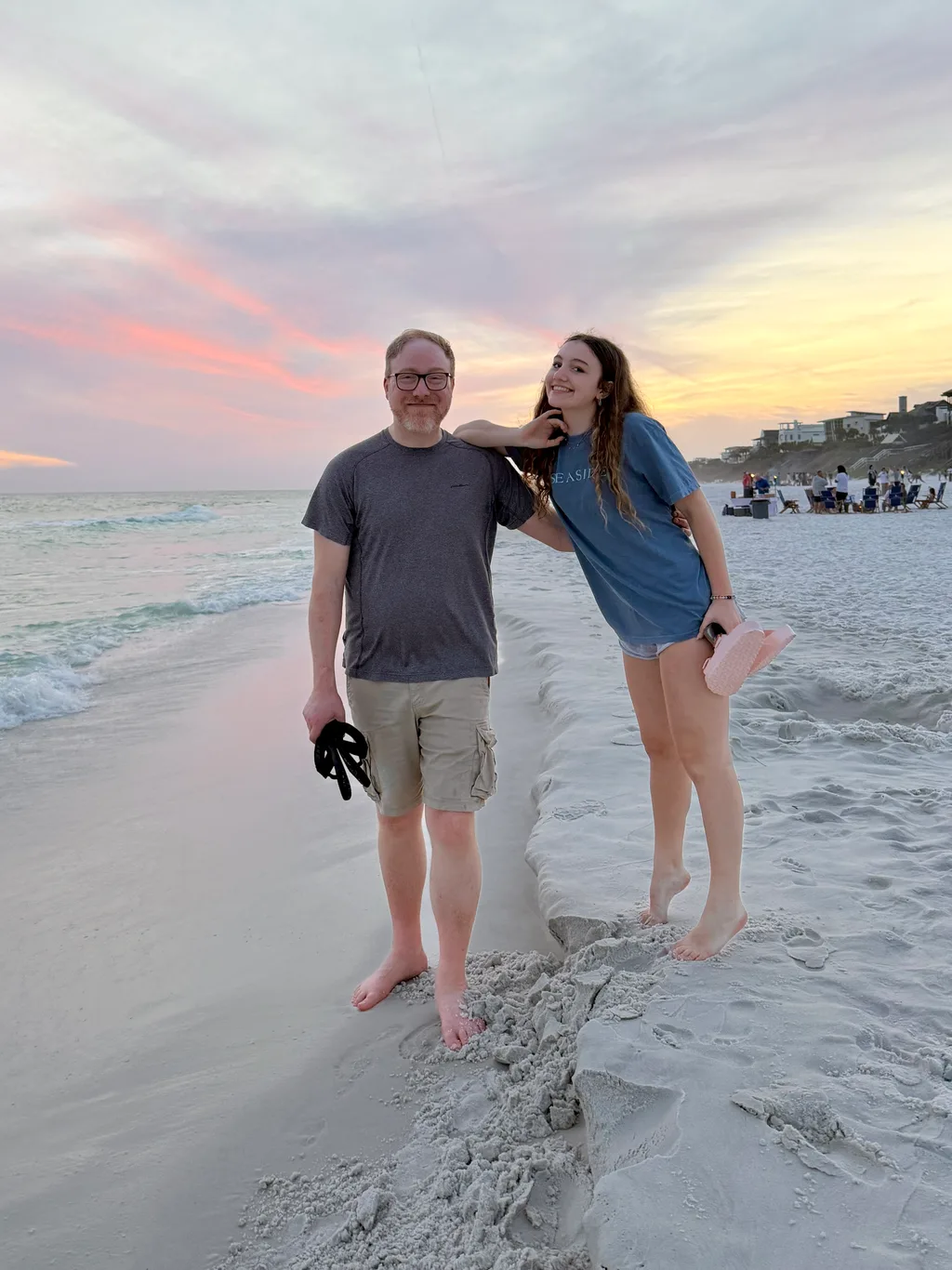 Spring break 2026: the girls wanted an "aesthetic beach vacation" with clear water. We can now check that off the list!! We had an overall great time exploring 30a, but leave with mixed feelings. Although the beaches were lovely, the vibe was slightly off, exemplified by the private beaches. We stayed in the right place for us, in Seagrove. We walked the beaches a ton, swam in the clear ocean water, enjoyed the pool, biked a bunch, ate out, and explored all of 30a plus took side trips to both Panama City and Destin. We even took a dolphin boat tour that went out in the ocean.