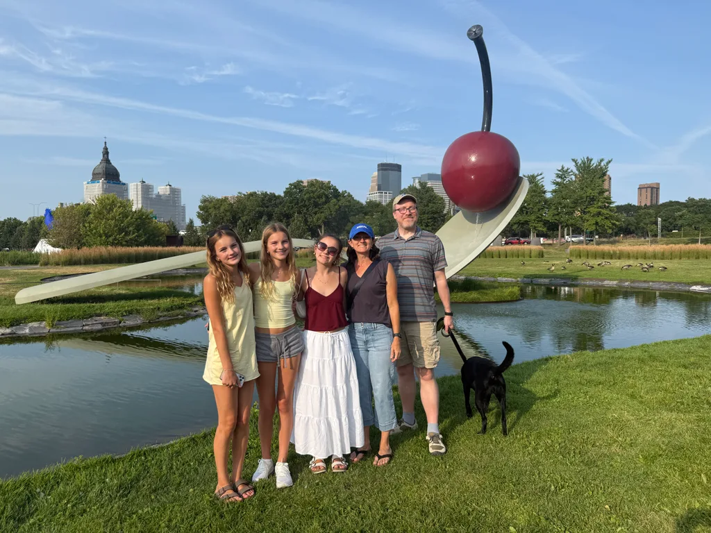 Ufffda! We were excited to visit Clara and Seth, but we had no idea Minneapolis would be such a cool place to visit! We loved the walkable neighborhoods, numerous front yard gardens, fun shops and gluten free bakeries, vibrant downtown, and amazing lakes and bike paths. What a shockingly nice, liberal city! 